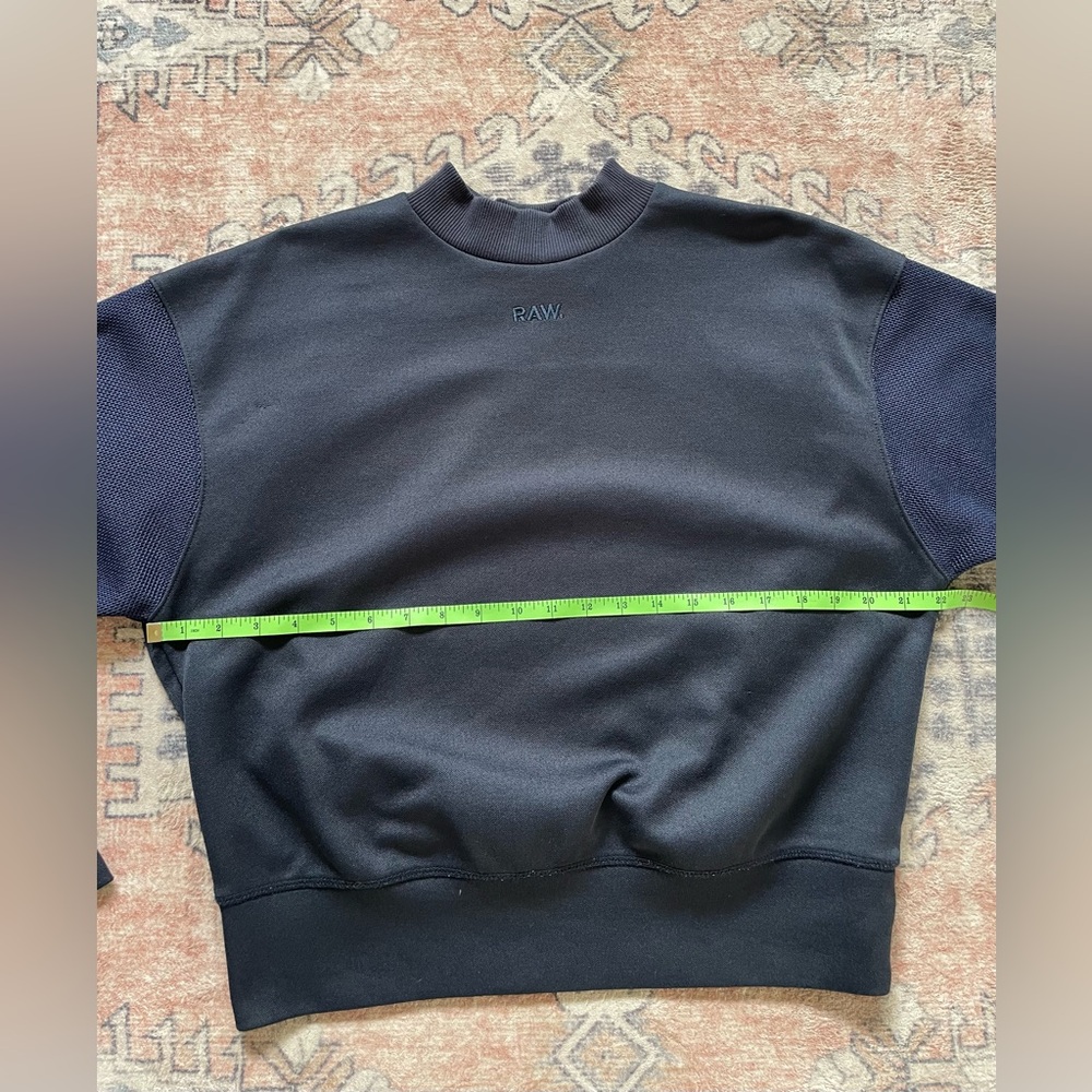 G-Star Navy Blue RAW Classic Athleisure Active Pullover Sweatshirt Women’s Small - Picture 5 of 5